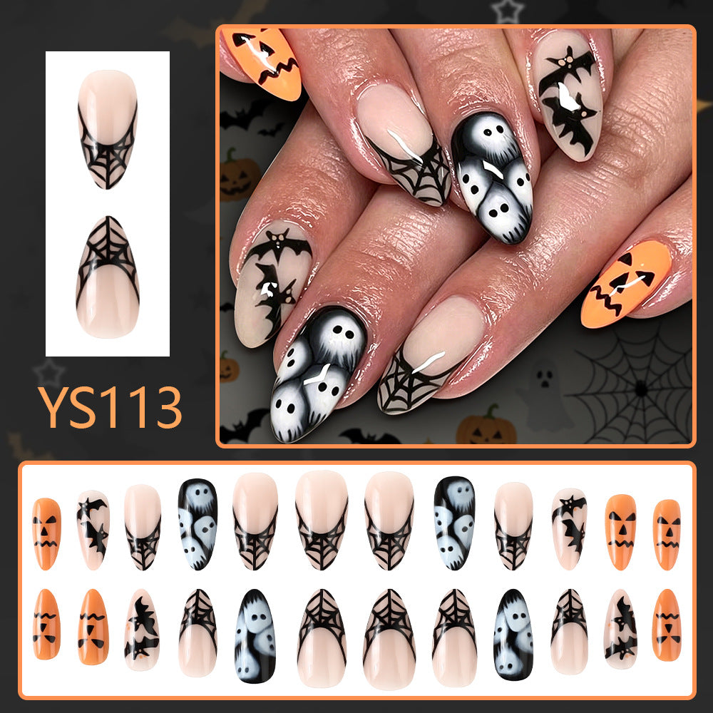 Almond-shaped Glossy Press-on Nails - alternate view 2
