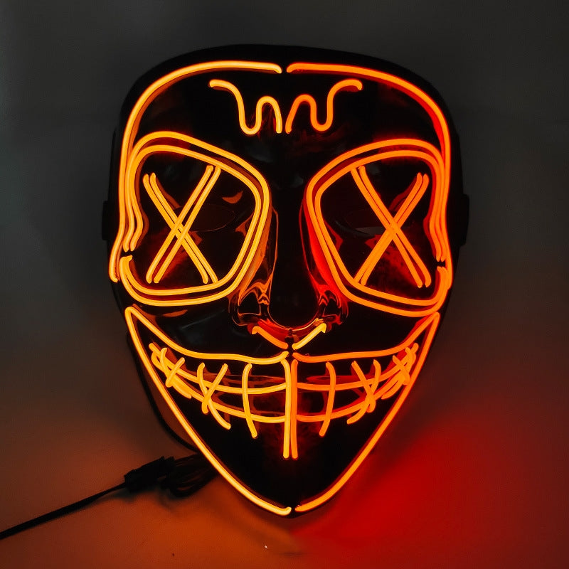 Halloween EL Horror Full Face Glow Mask - Discount Halloween City