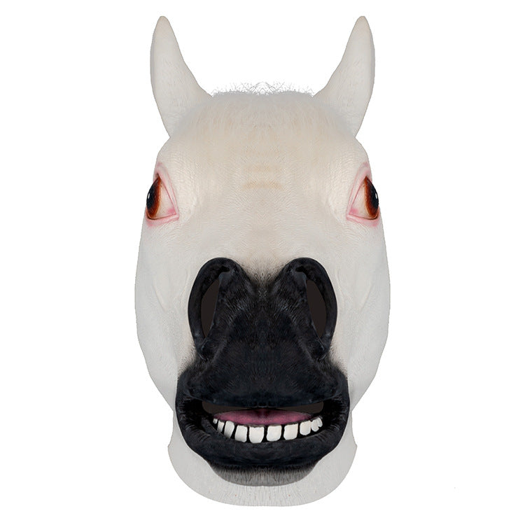 Halloween Latex Mask Animal Horse Head - Discount Halloween City