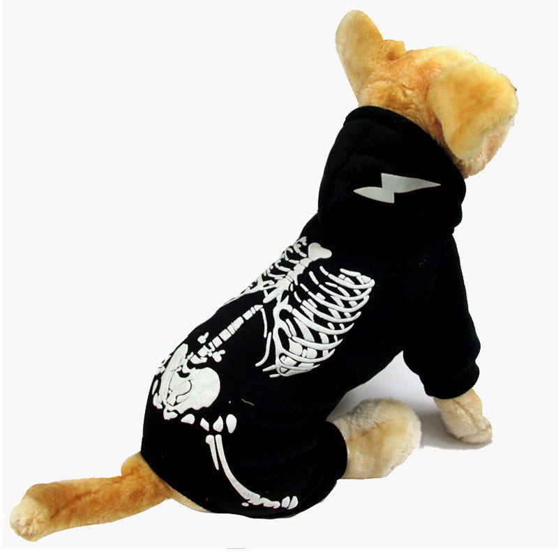 Halloween Dog Skull Print Pattern Clothes Costume - product image 3