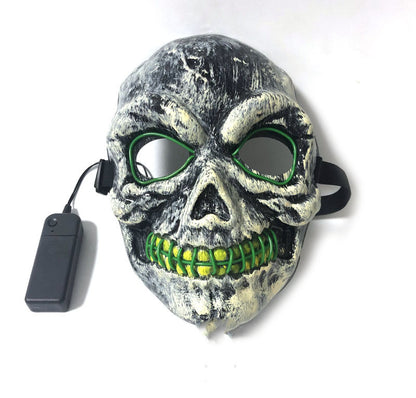 Skull Two-color Glowing Mask Halloween - Discount Halloween City