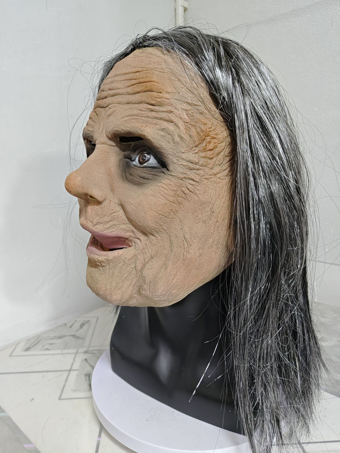 Halloween Granny Mask Latex Headset | Masks - Accessories