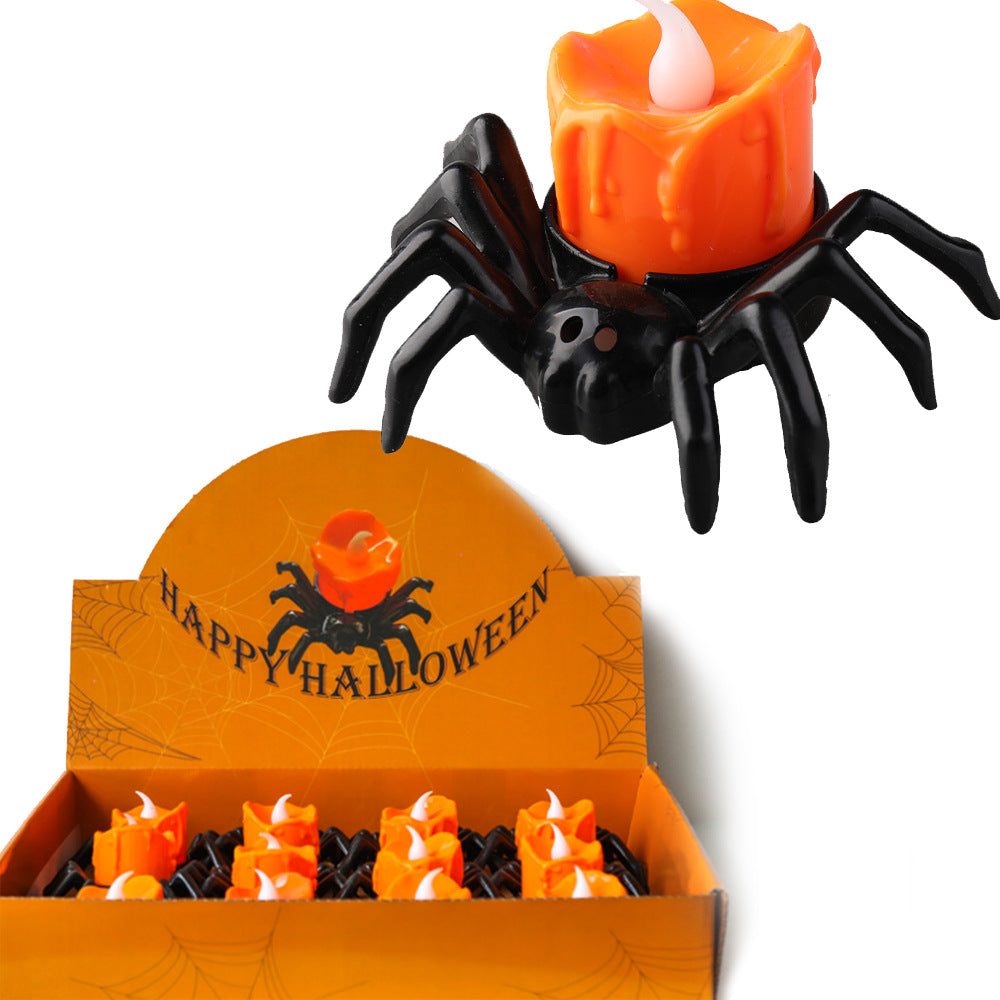 Halloween Festival Atmosphere Spider Candlestick Ornaments - Discount Halloween City