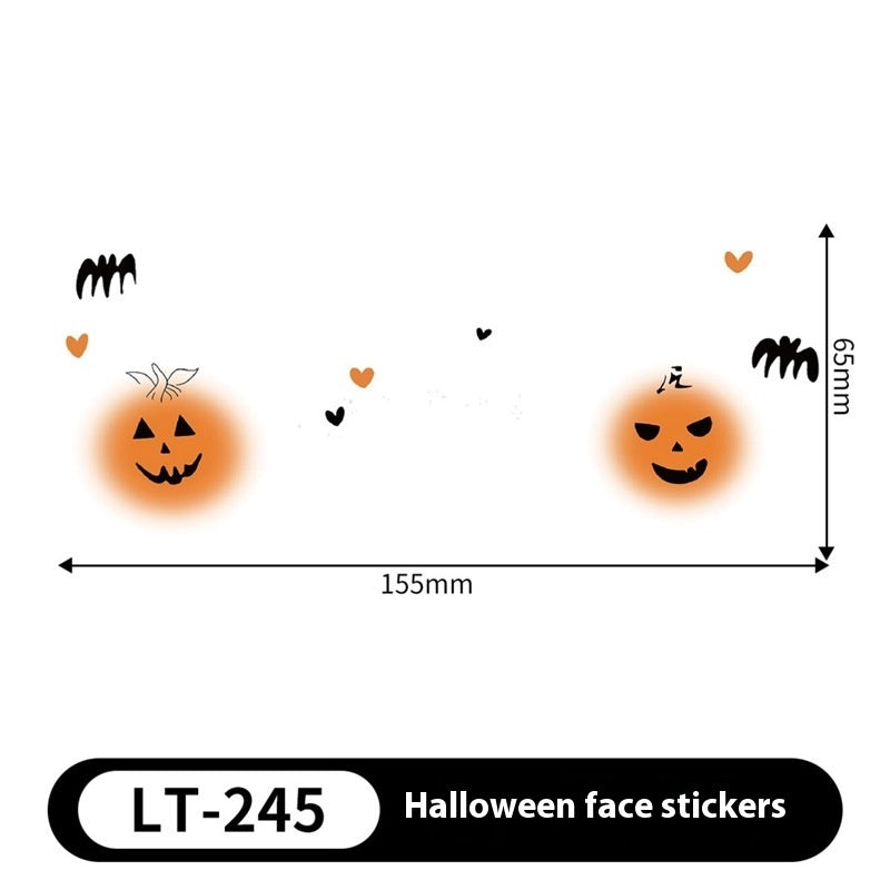 Halloween Makeup Stickers Dress Up Cute Painted - Discount Halloween City