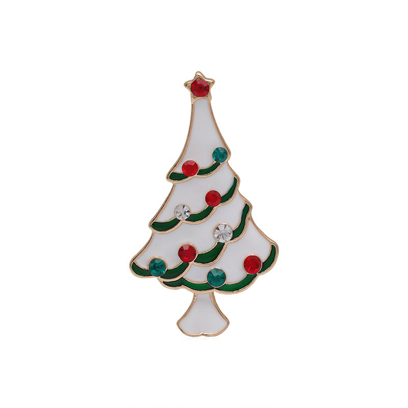 Halloween Snowman Christmas Tree Corsage Alloy Dripping - Costumes