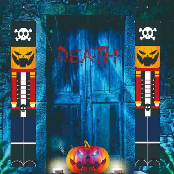 Halloween Soldier Model Nutcracker Banner Couplet - Discount Halloween City
