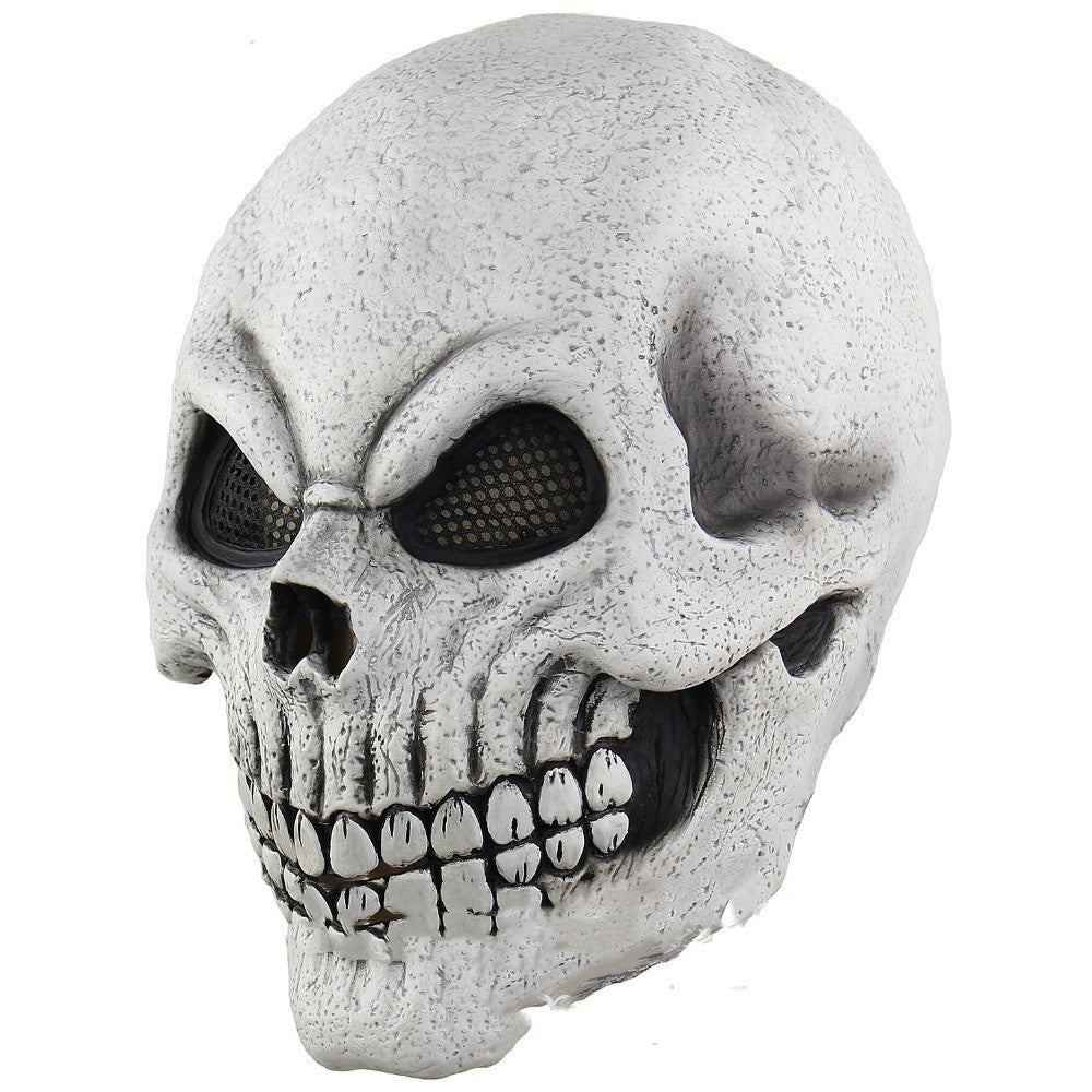 Halloween Face Mask Horror Latex Skull Mask Headgear - Discount Halloween City