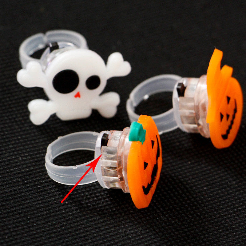 Halloween Decorations Glowing Brooch Ring - Discount Halloween City