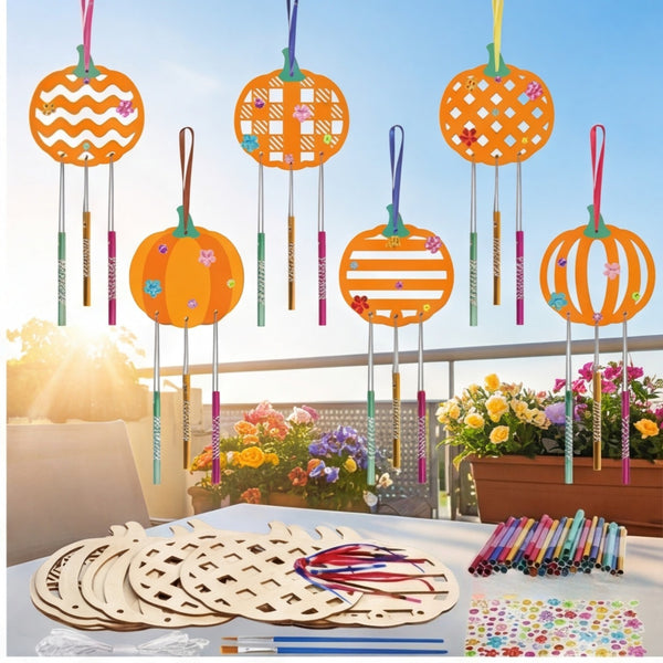 Pumpkin Craft Kit with 10 Wooden Pumpkins