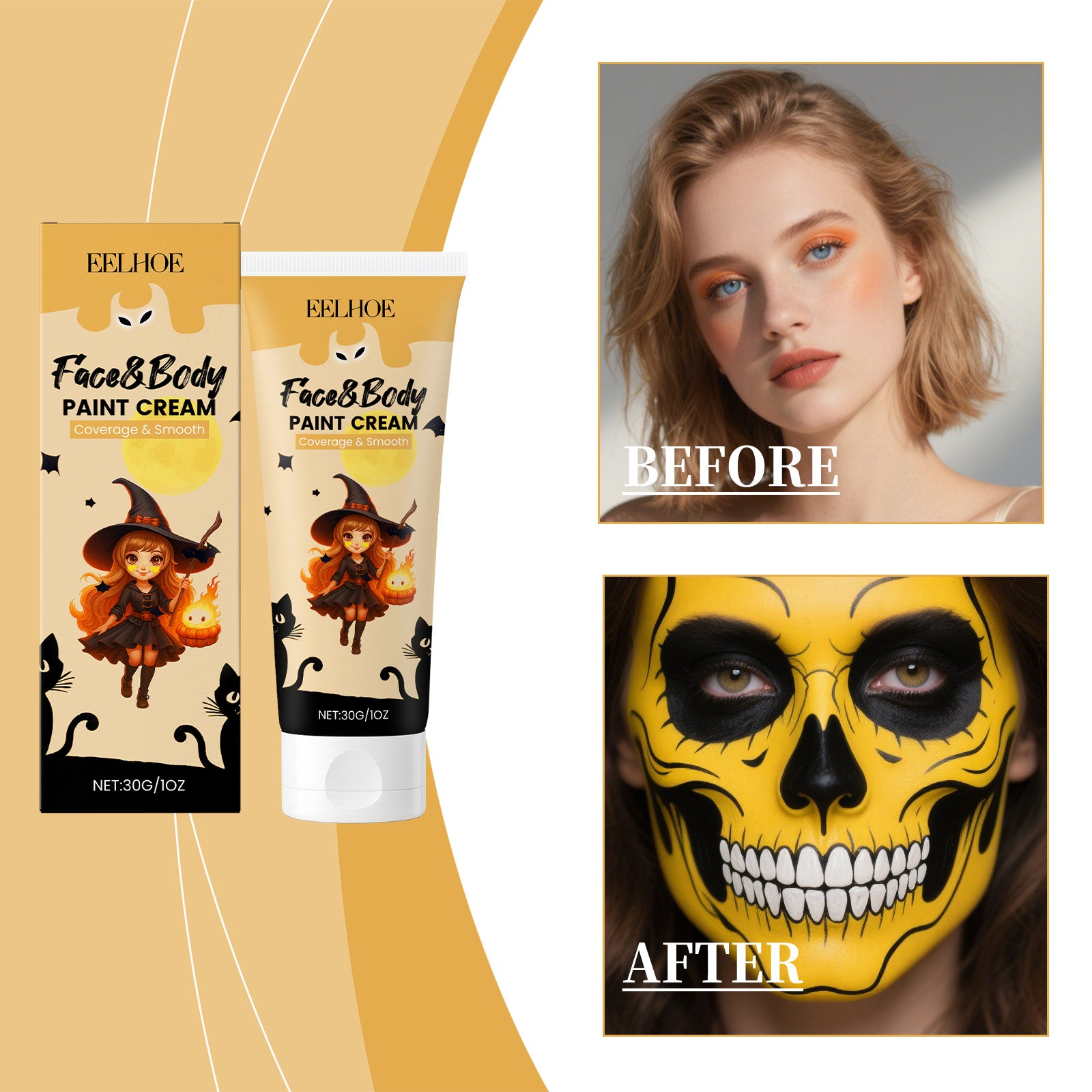 Halloween Face and Body Paint Cream 30g - View 2