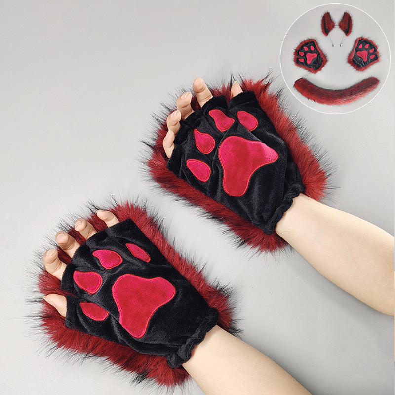 Halloween Masquerade Werewolf Beast Ear Headdress Costume - Discount Halloween City