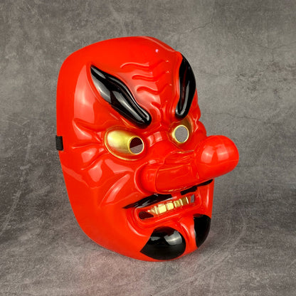 Red Plastic Dog Halloween Grimace Mask - Discount Halloween City