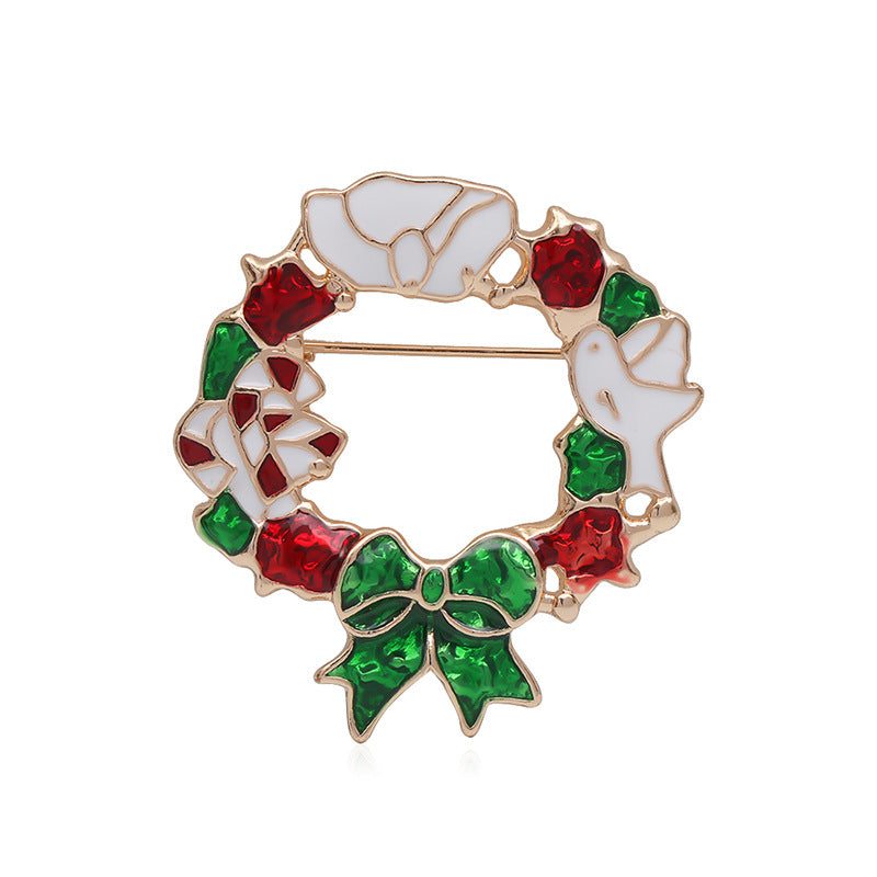 Halloween Snowman Christmas Tree Corsage Alloy Dripping - Costumes