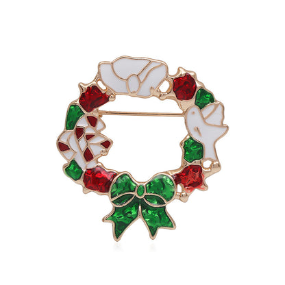 Halloween Snowman Christmas Tree Corsage Alloy Dripping - Costumes