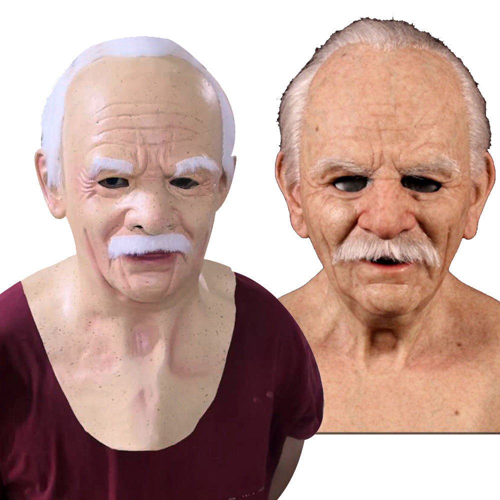 Old Man Beard Halloween Mask - product image 7
