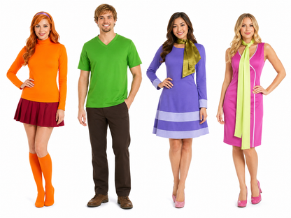 Velma Women's Halloween Costume – Orange Top & Red Skirt