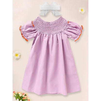 Infant Baby Girls Halloween Dress Ghost Embroidery Dress - Discount Halloween City