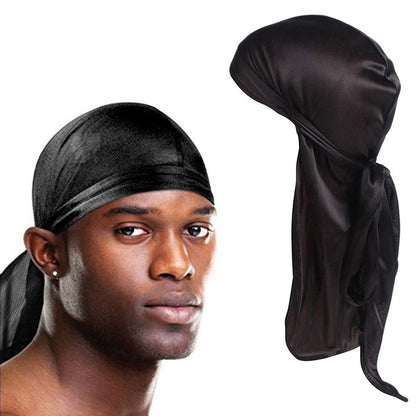Unisex Satin Long Tail Headwrap Stretchy Pirate Hat and Hip - Discount Halloween City