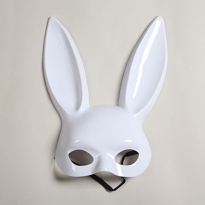 Party Decoration Halloween Bunny Girl Plush Mask - Discount Halloween City