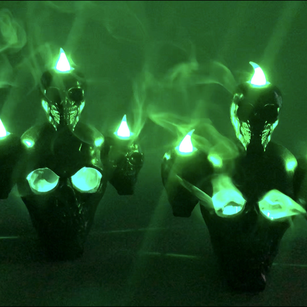 Halloween Decoration Skull with Lights Ornaments - Discount Halloween City