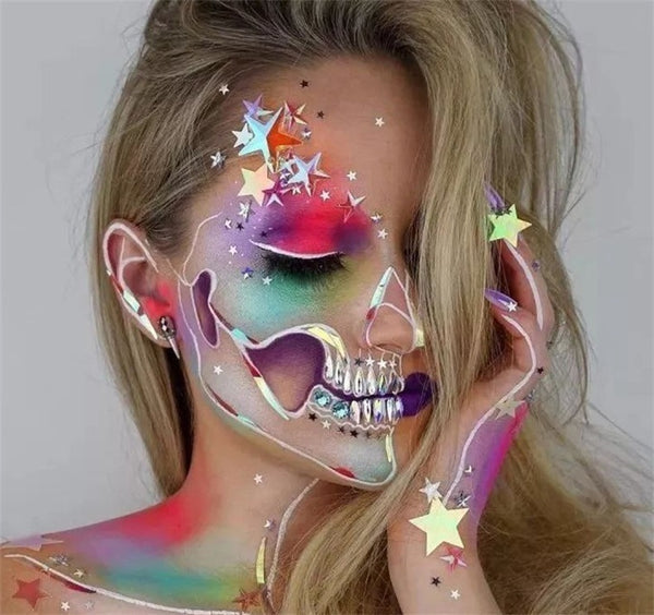 Fit Colors 12 Colors Face Paint Water Soluble Human Body Paints Halloween Masquerade Makeup - Discount Halloween City