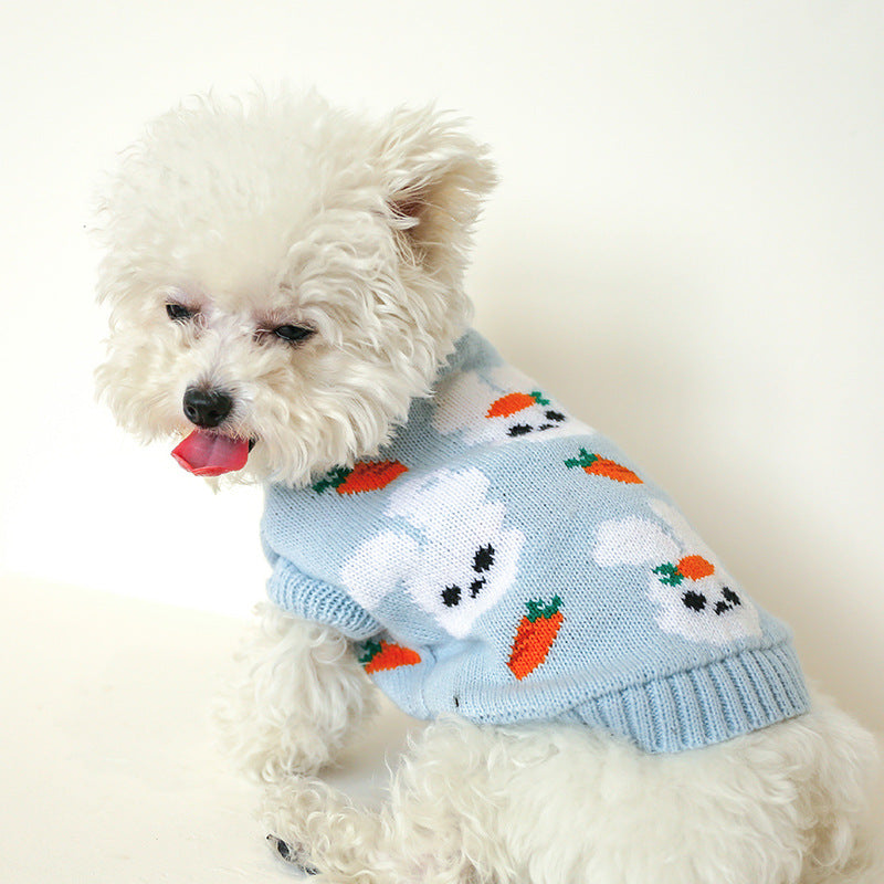 Halloween Bowknot Dog Clothes Cat Costume Hollow Knit Dog - Discount Halloween City