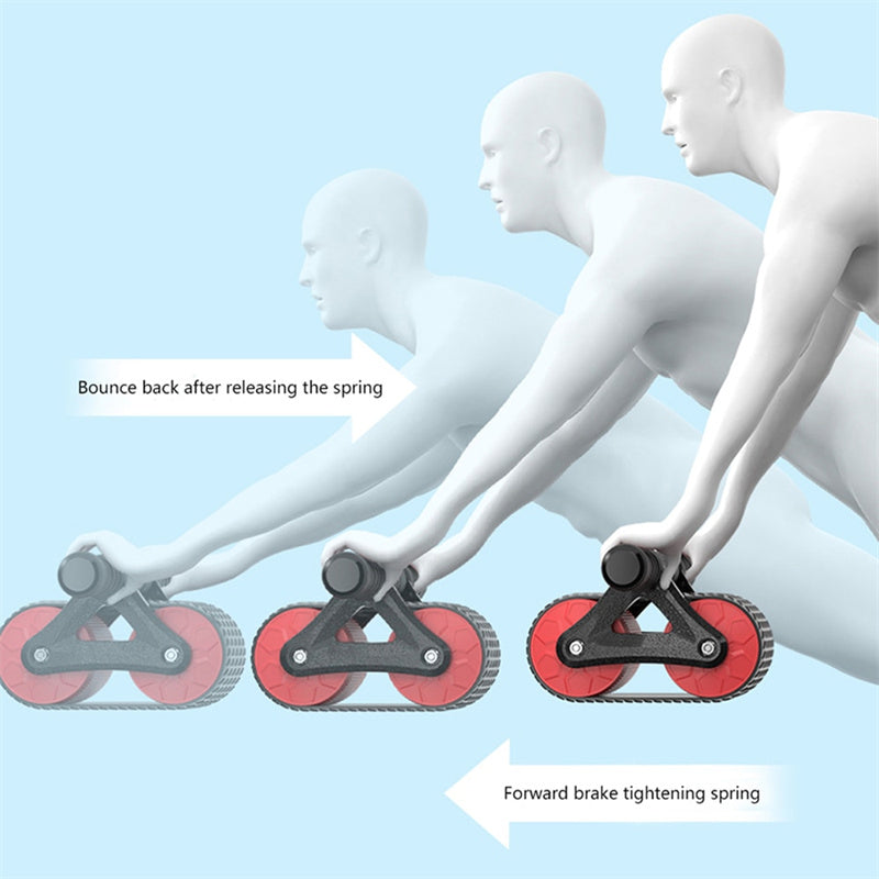 Double Wheel Abdominal Exerciser Women's Men Automatic - product image 10