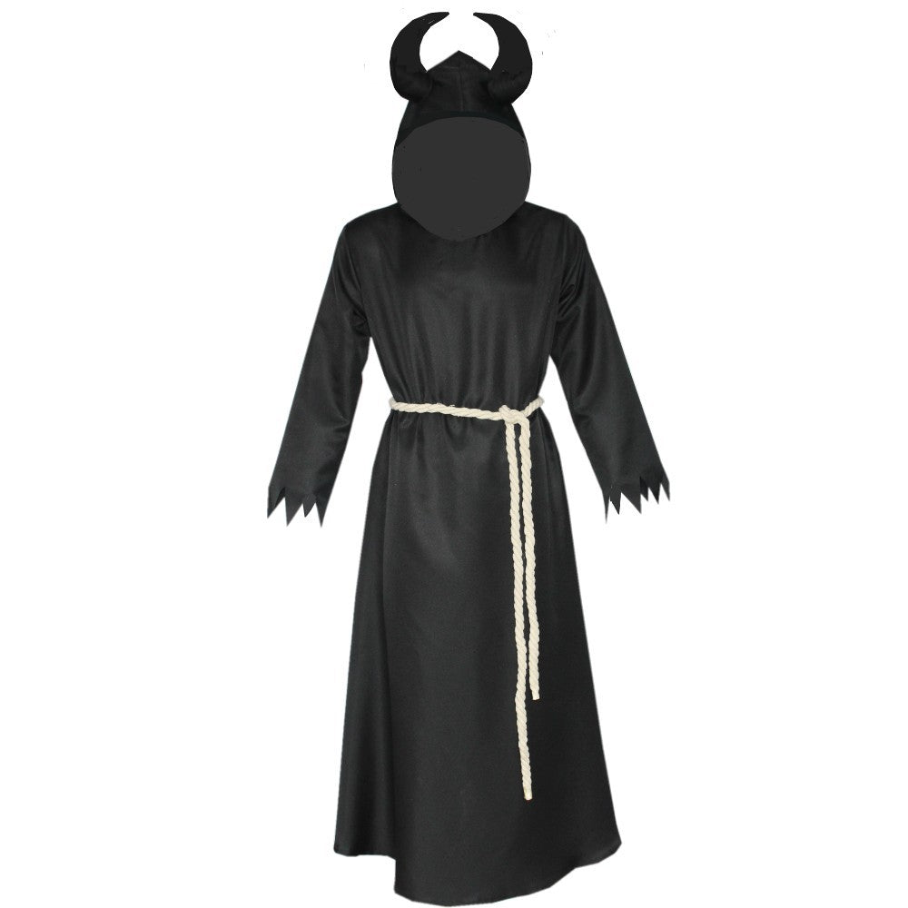 Halloween Medieval Horns Death Devil Wizard Cloak Cospiay - Costumes