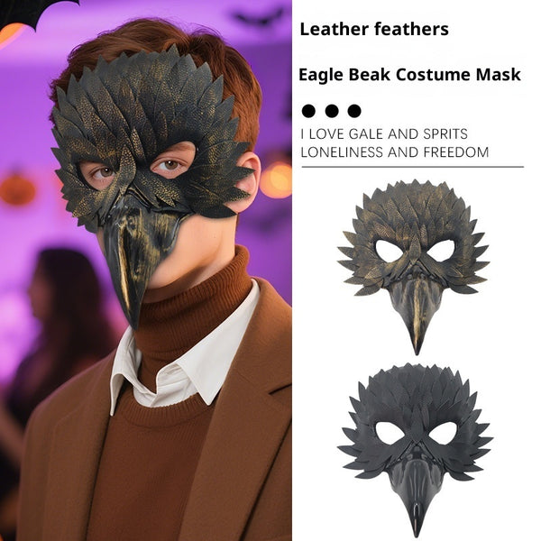 Halloween Delicate Bird Mouth Mask Masquerade - Discount Halloween City