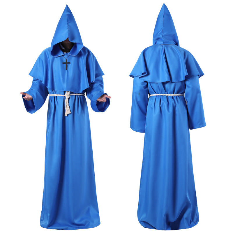 Halloween Costume Medieval Friar Wizard Costume - Costumes