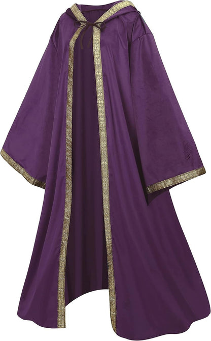 Medieval Halloween Cloak Character Hooded Sleeved Robe - Discount Halloween City