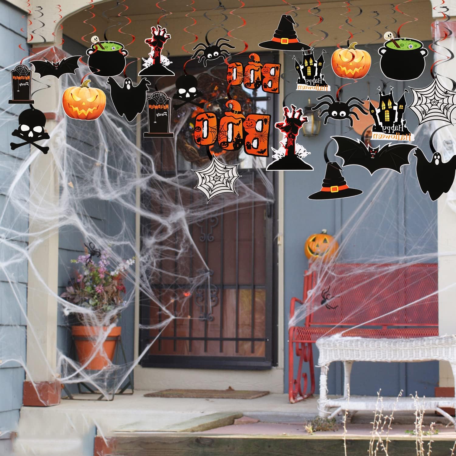 36pcs Halloween Hanging Swirl Decorations - Discount Halloween City