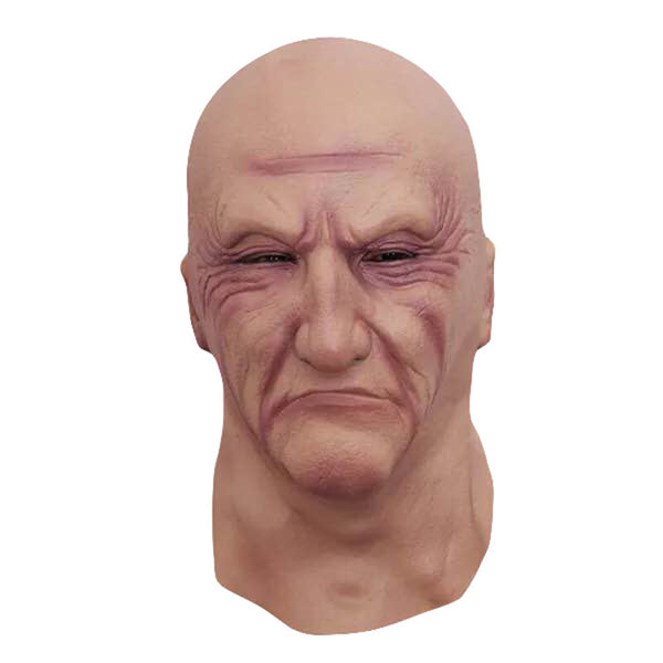 Halloween Funny Latex Full Headgear Old Man Mask - Discount Halloween City