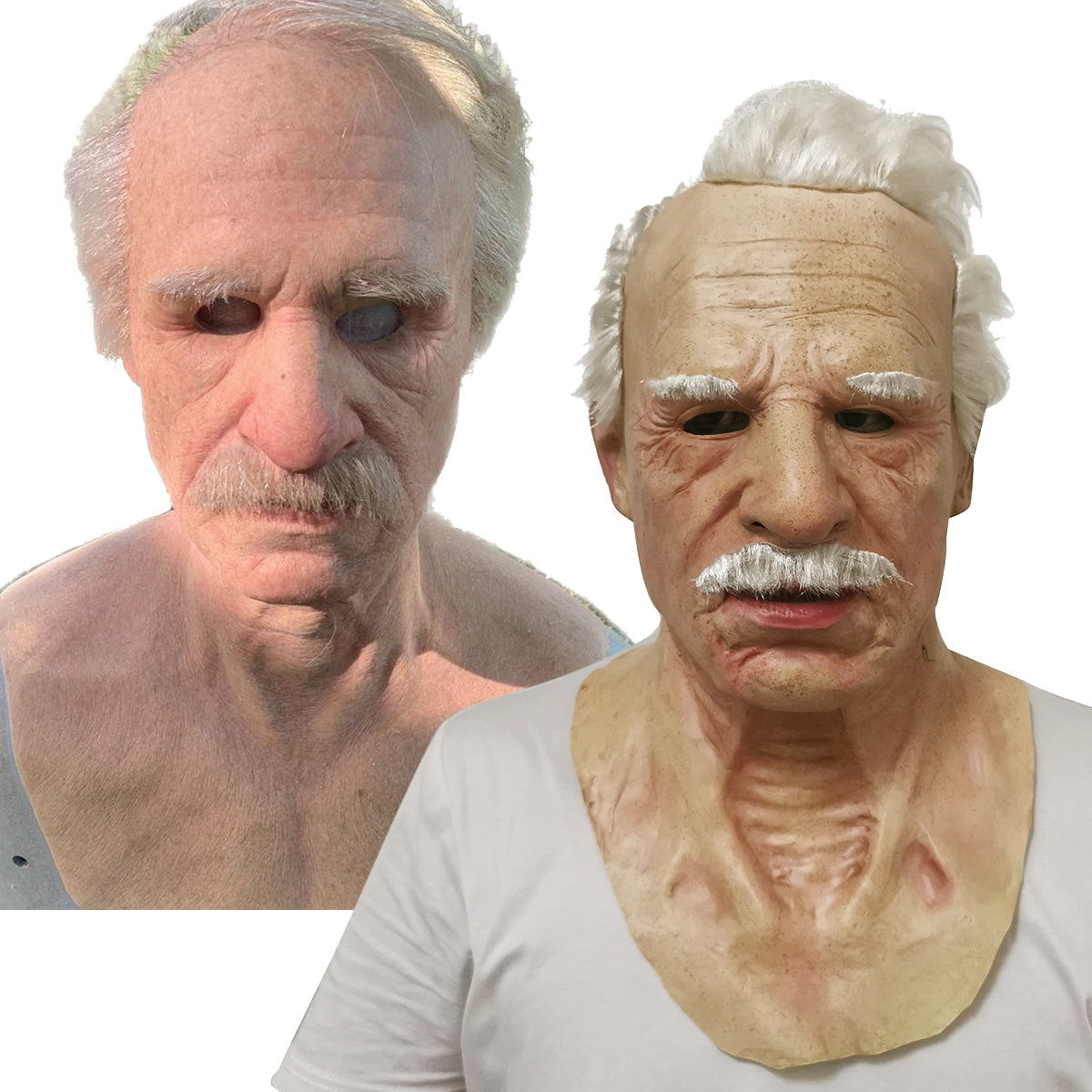 Old Man Beard Halloween Mask - product image 5