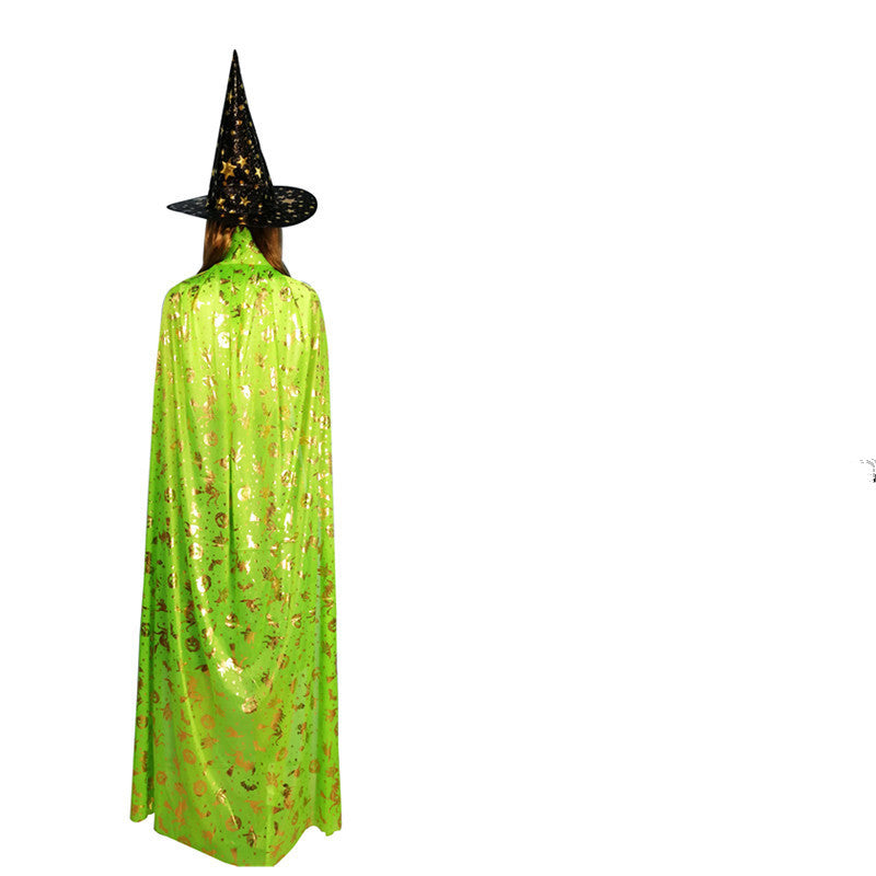 Halloween Cloak Kids Adult Costume Props Bronzing Pumpkin - Discount Halloween City