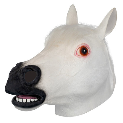 Halloween Latex Mask Animal Horse Head - Discount Halloween City