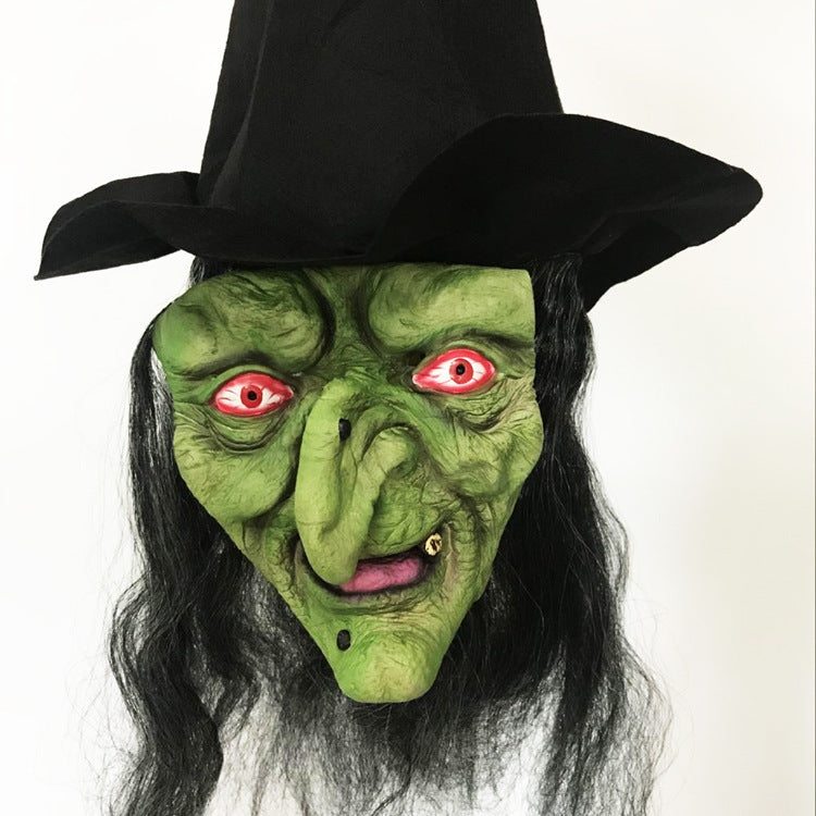Halloween Long Hair Grimace Mask - Discount Halloween City