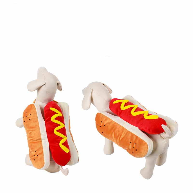 Funny Halloween Costumes for Dogs Puppy Pet Clothing Hot Dog - Discount Halloween City
