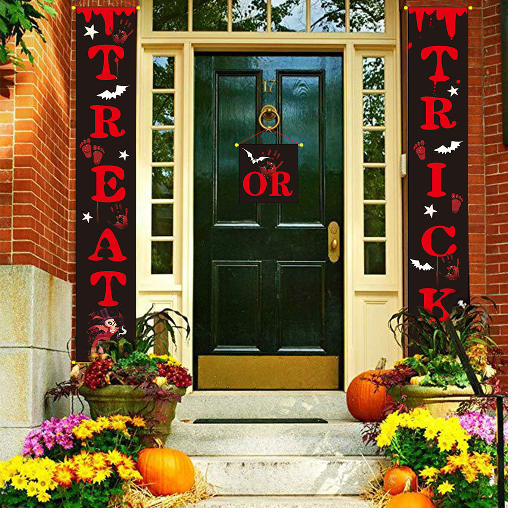 Halloween Decoration Outdoor Banner Couplets - Discount Halloween City