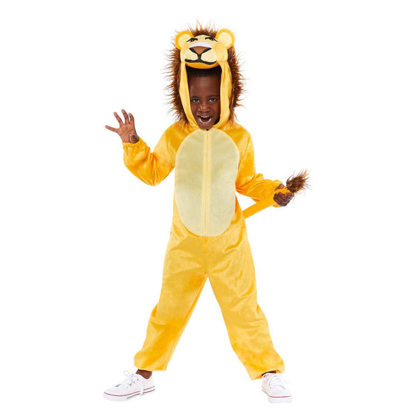 Kids' Plush Lion Onesie Costume - 3-4 years-0