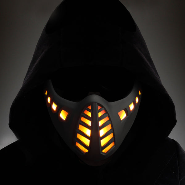 Halloween Carnival LED Half Face Mask - Discount Halloween City