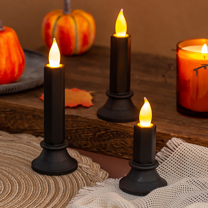 Decorations Black Electronic Candle Lights