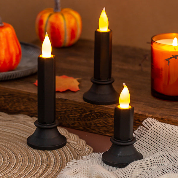 Decorations Black Electronic Candle Lights