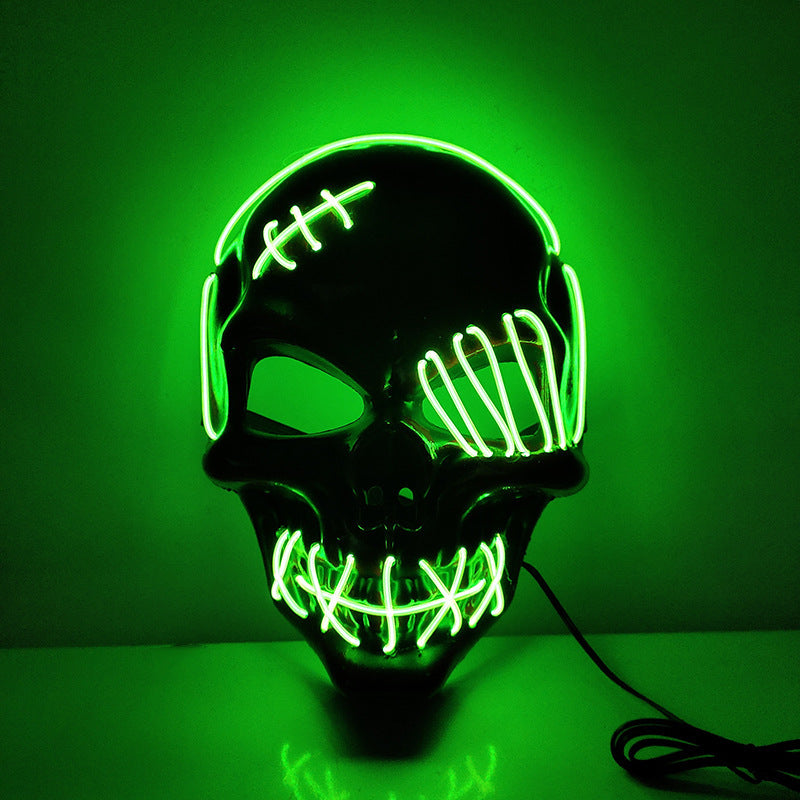 Scar One-eyed Pirate Mask Bloody Horror Cold Light Halloween - Discount Halloween City
