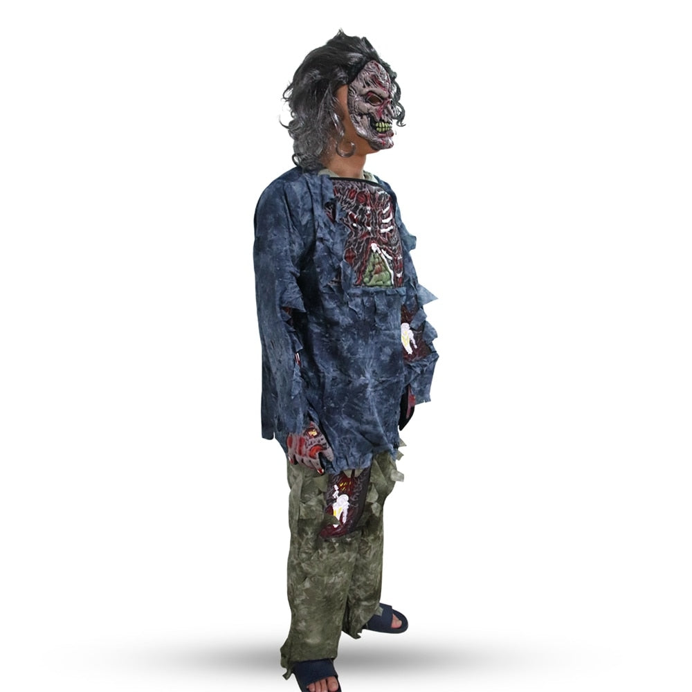 Halloween Haunted House Horror Zombie Suit Mask - Discount Halloween City