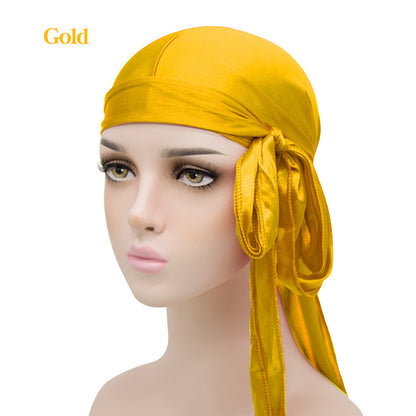 Unisex Satin Long Tail Headwrap Stretchy Pirate Hat and Hip - Discount Halloween City