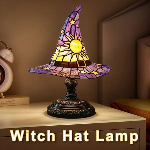 Handmade Gothic Witch Hat Night Light -witch Hat Lamp - Discount Halloween City