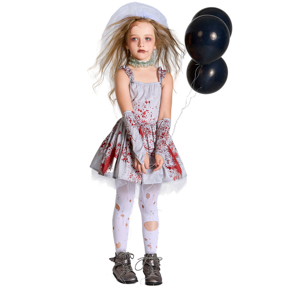 Halloween Costume Kids's Gray Pettiskirt - Discount Halloween City