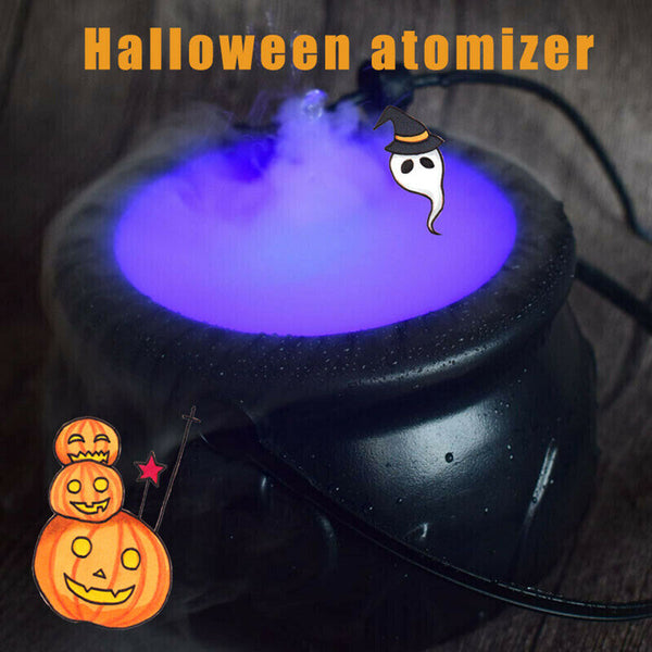 Halloween Witch Pot Smoke Machine LED Humidifier Color - Discount Halloween City
