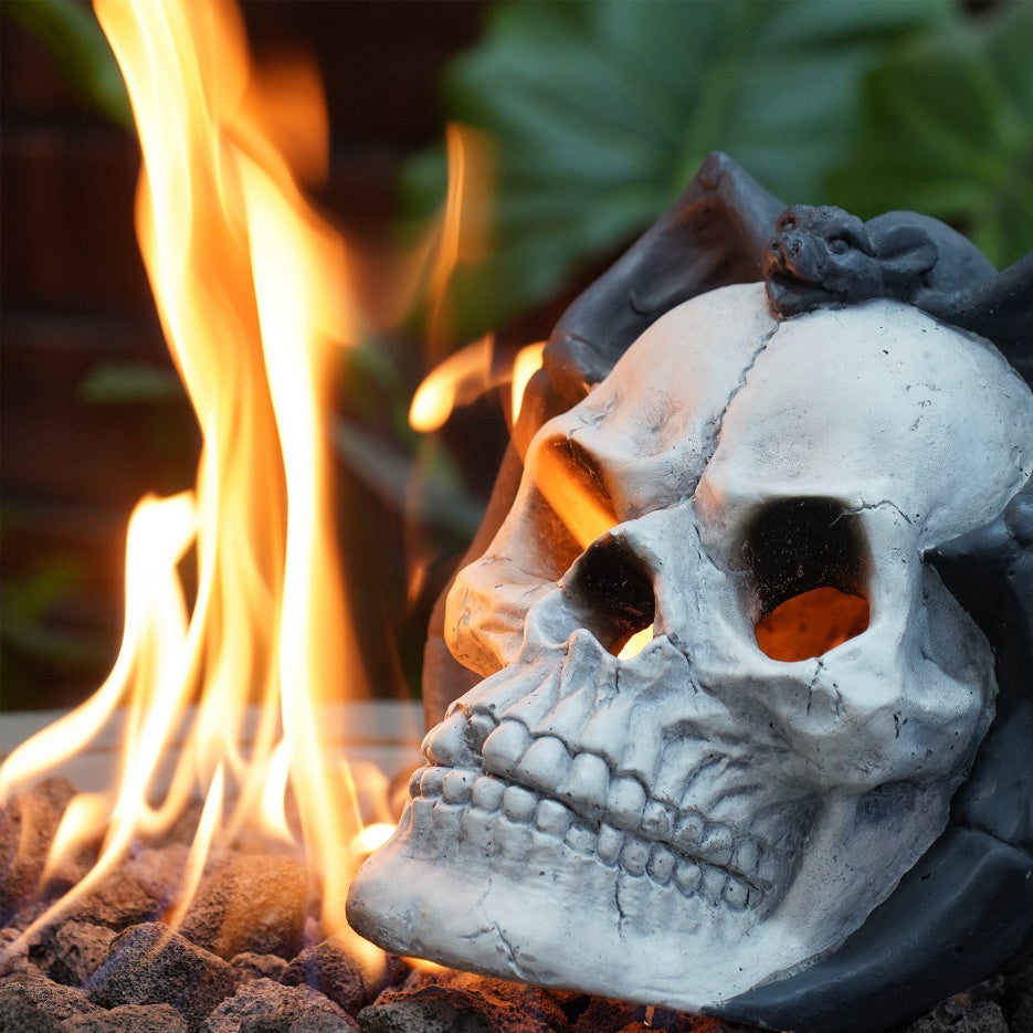 Demon Skull Gas Log for Fire Pit & Fireplace - alternate view 8
